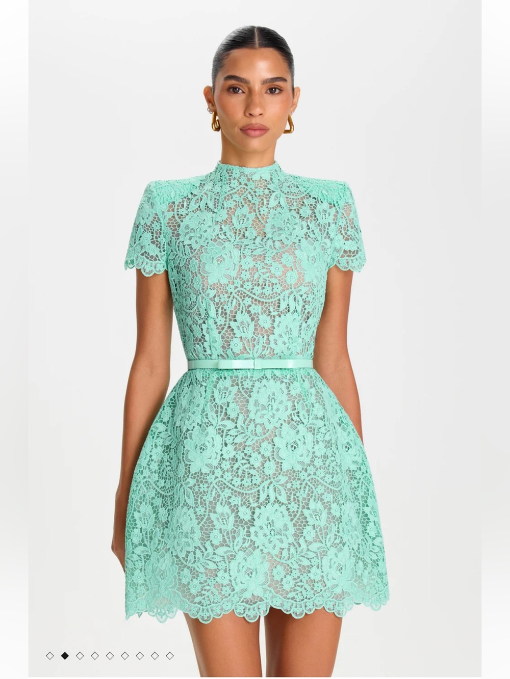 new Nadine Merabi Milly Mint lace dress